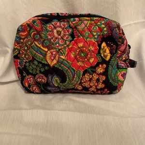 Vera Bradley Large Cosmetic Bag in Symphony in Hue pattern (retired 2009)